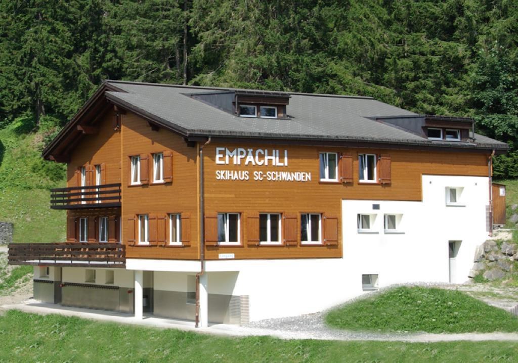 Das Skihaus Empächli im Sommer