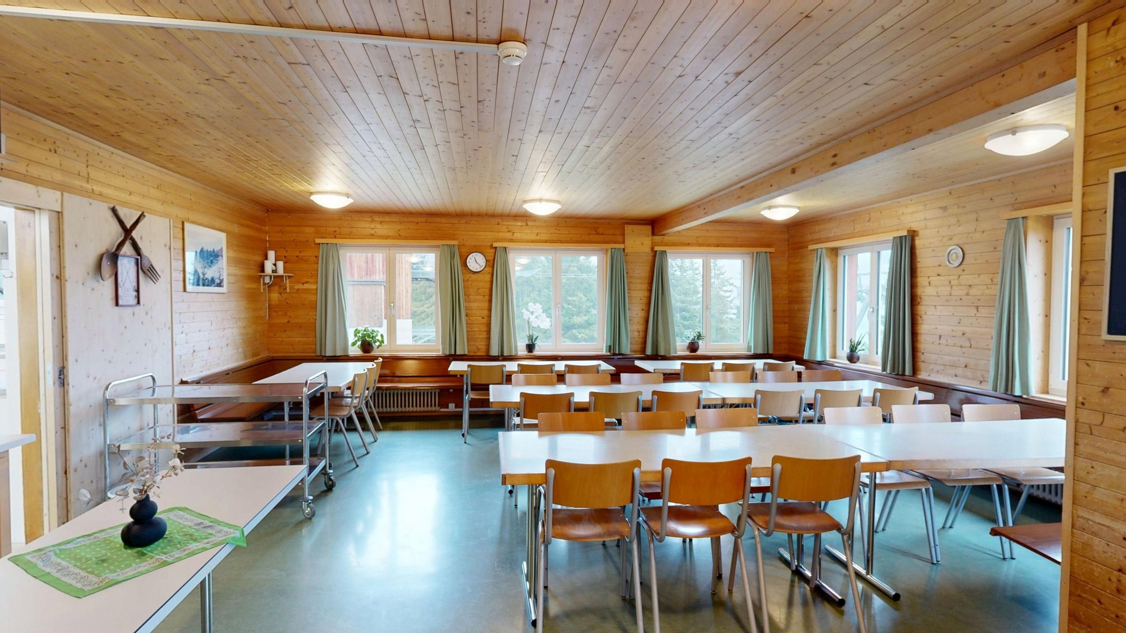 Speisesaal für 90 Personen im Erdgeschoss